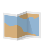 map icon of a map to show mobility