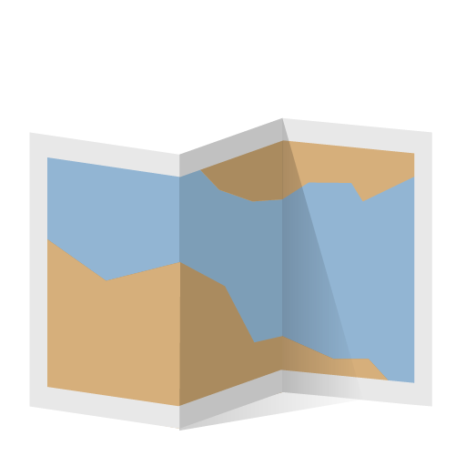 map icon of a map to show mobility