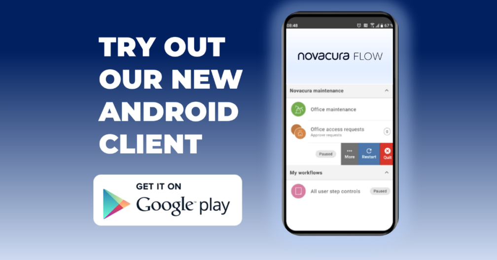 New Novacura Flow Android Client Available on the Google Play Store ...