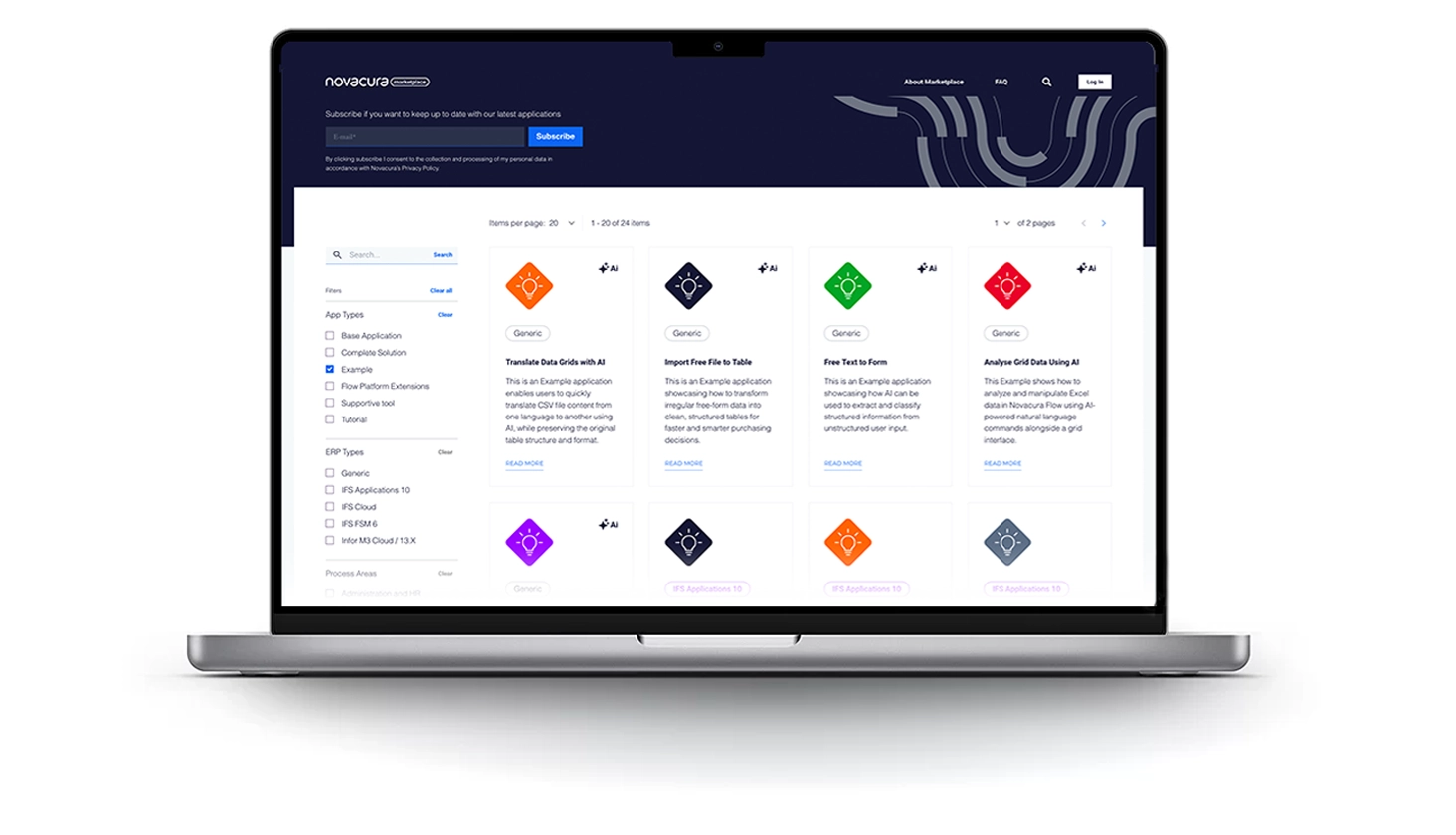 Customize your ERP system with Flow Marketplace, image by Novacura