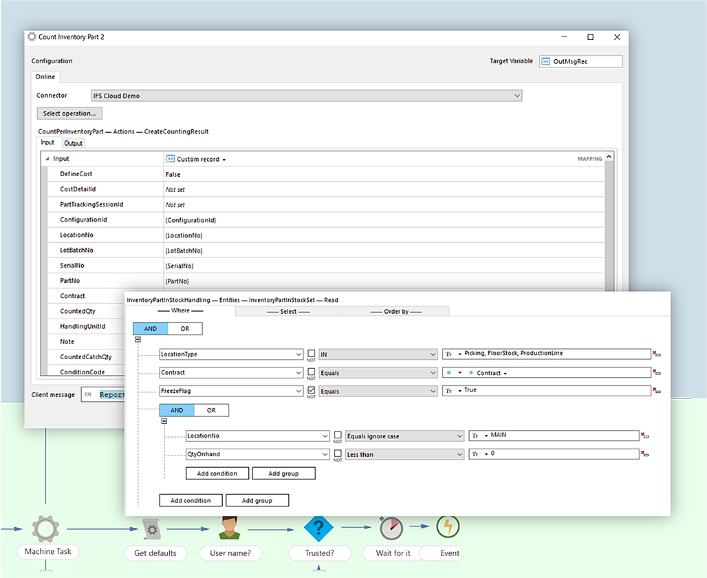 IFS Cloud OData API example, image by Novacura