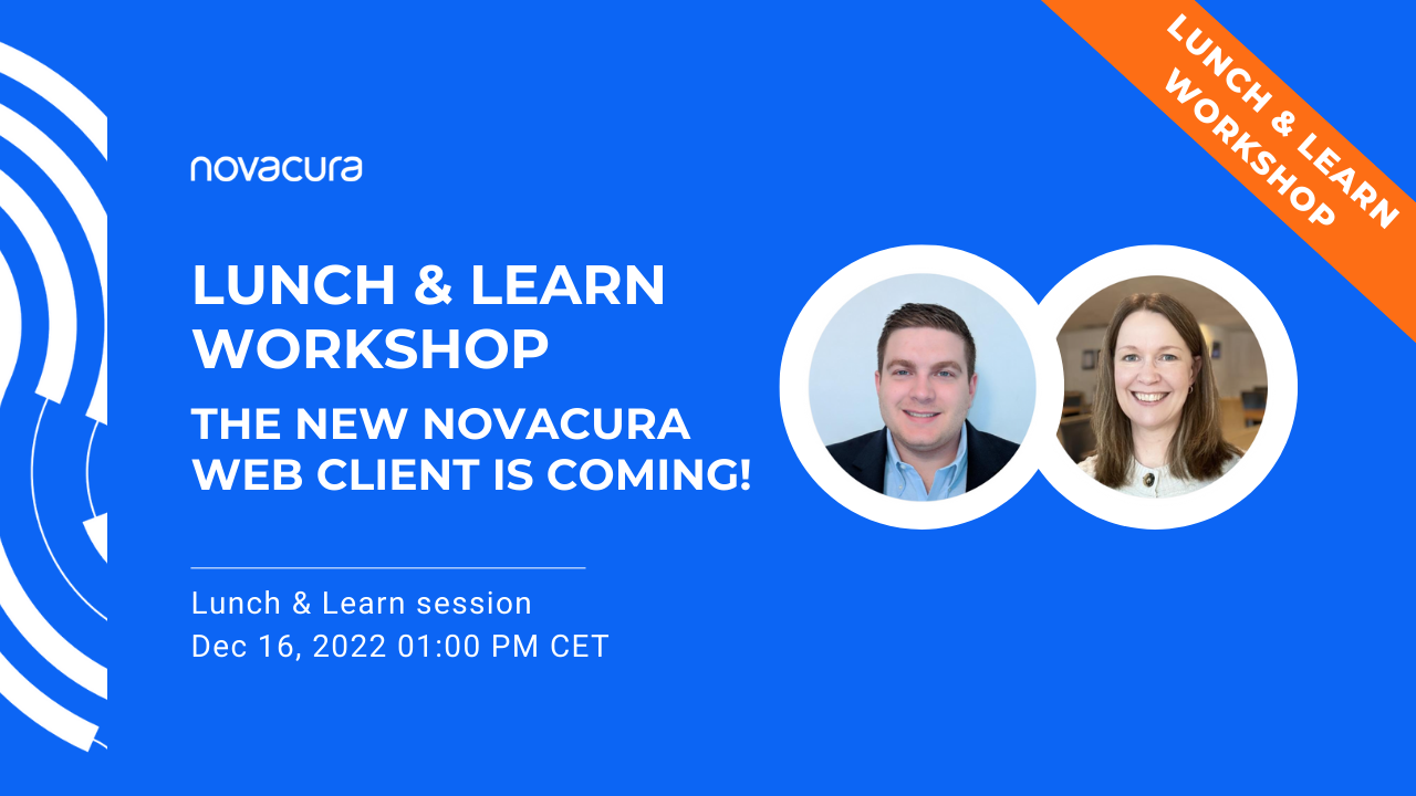 The new Novacura Flow WebClient – Novacura