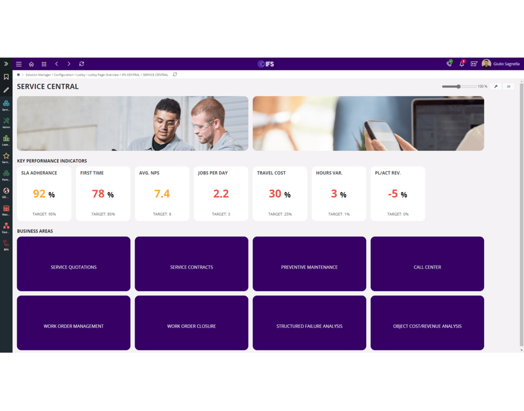 Reporting capabilities of IFS Cloud Software, photo Novacura