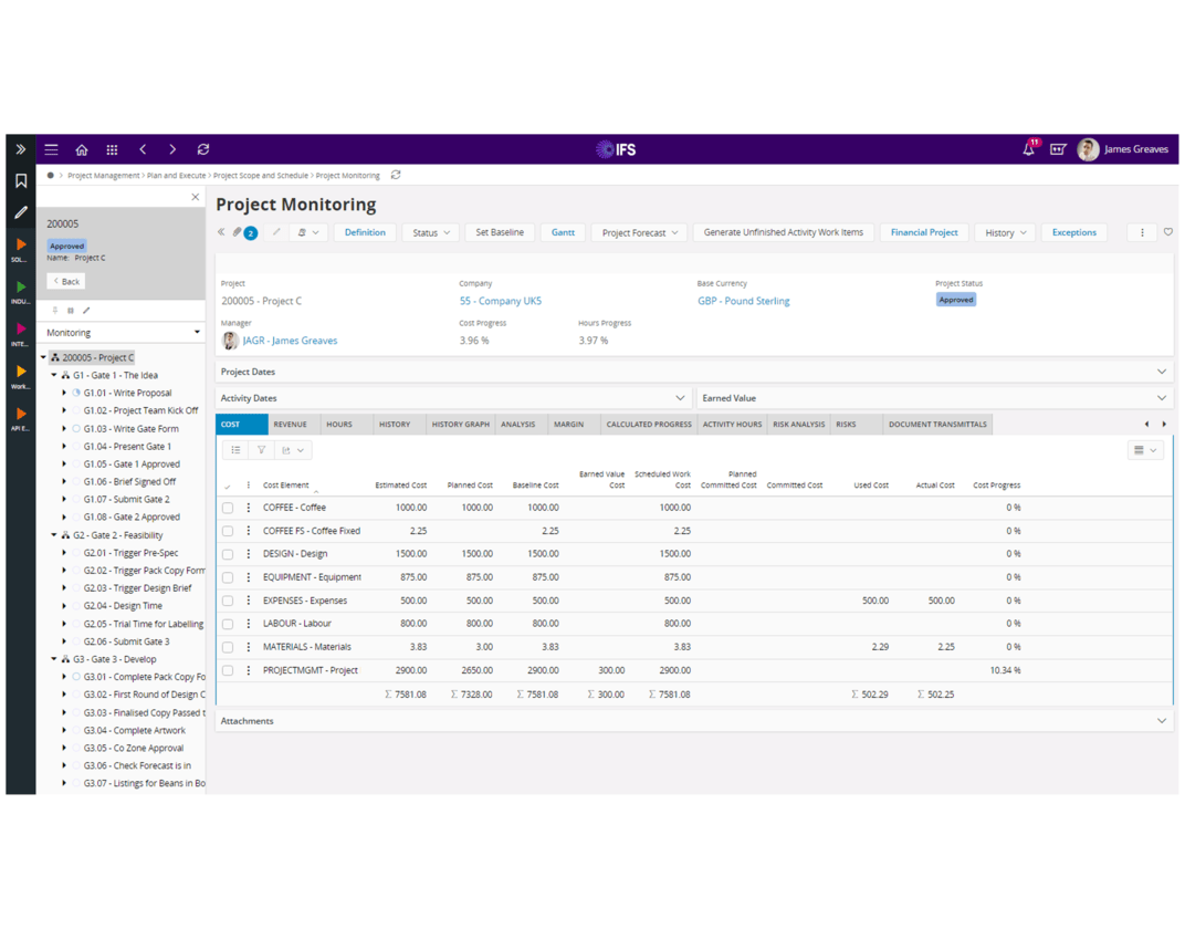 IFS Cloud Project Management module - Construction and installation, image Novacura