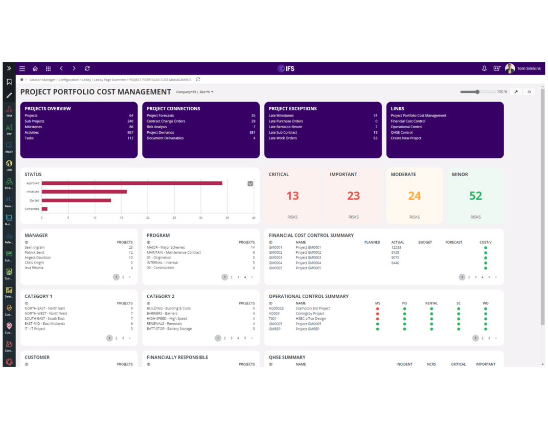 Project reporting and invoicing, image Novacura