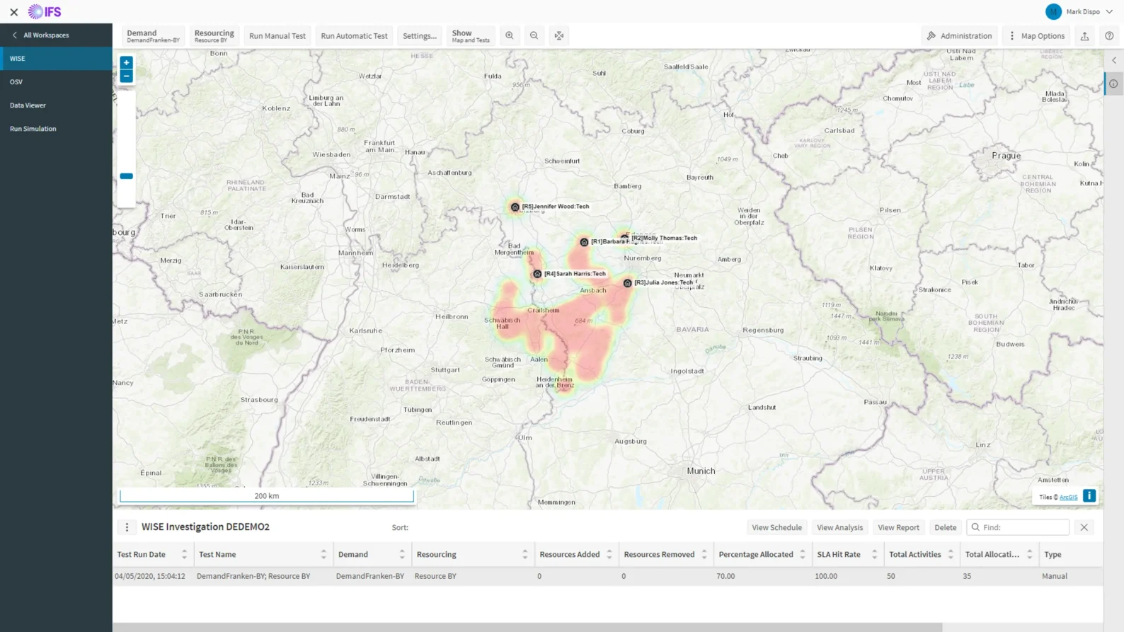 WISE, a strategic forecasting tool using Industrial AI, simulates future business events to guide staffing, skills, and resource location decisions, providing actionable insights that improve allocations and reduce risk.