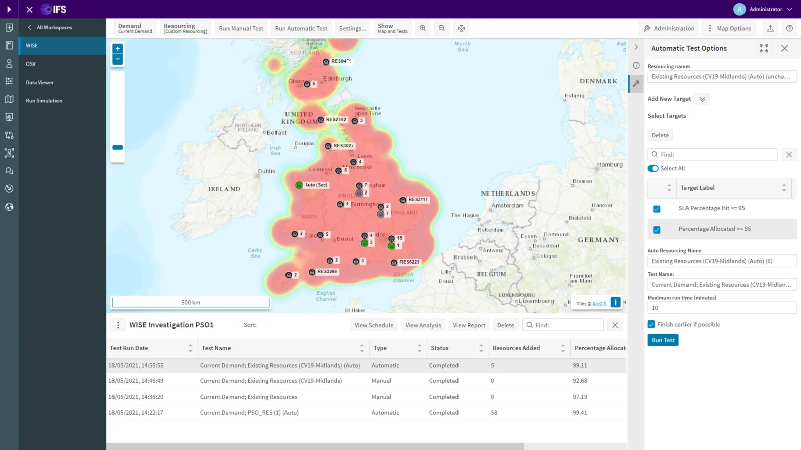 Strategic 3–12+ month planning with WISE: The What If Scenario Explorer simulates forecasted workloads, helping determine required resources, necessary skills, and recruitment needs to manage changes in demand.